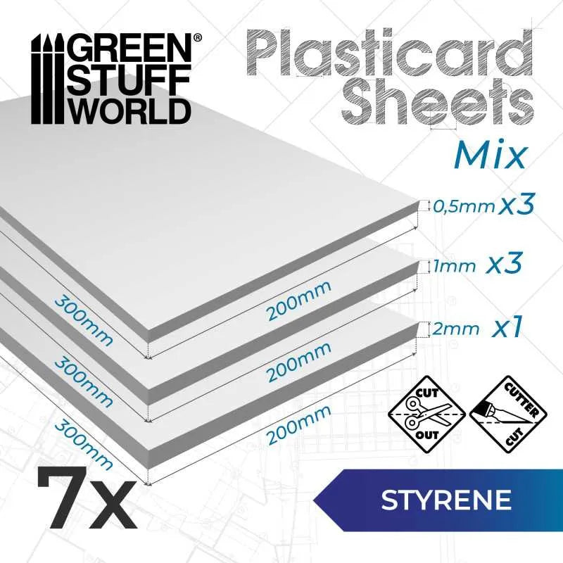 Styrene sheets - Variety pack x7