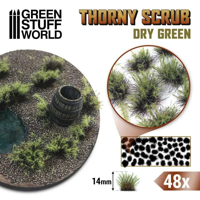 Thorny Scrubs - Dry Green x48