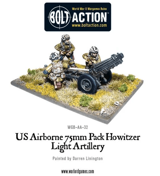 US Airborne 75mm Howitzer & Crew - ZZGames.dk