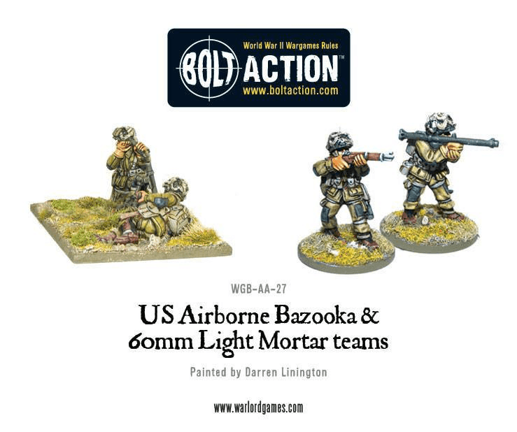 US Airborne Bazooka & 60mm light mortar team - ZZGames.dk