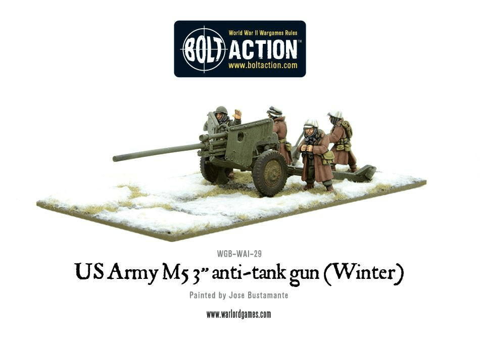 US Army 3-inch anti-tank gun M5 (Winter) - ZZGames.dk