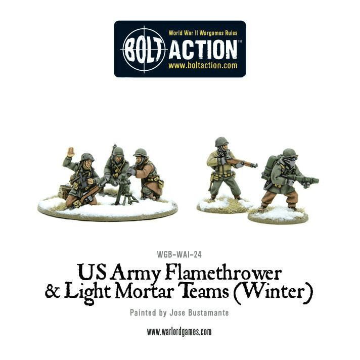 US Army Flamethrower & Light Mortar teams (Winter) - ZZGames.dk