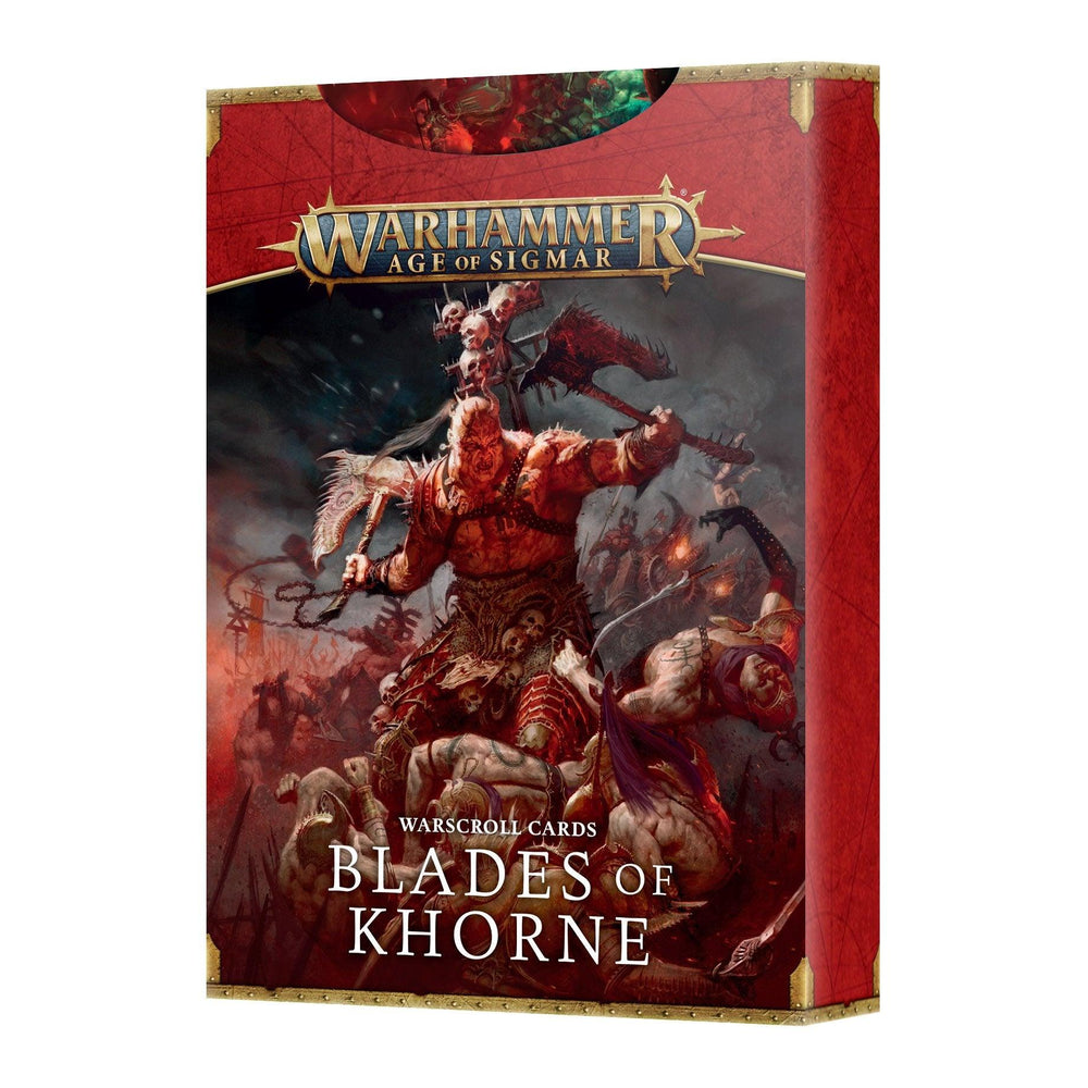 WARSCROLL CARDS: BLADES OF KHORNE - ZZGames.dk