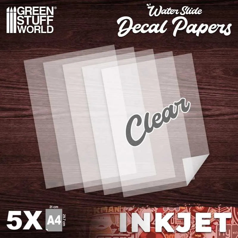 Waterslide Decals - Inkjet Transparent