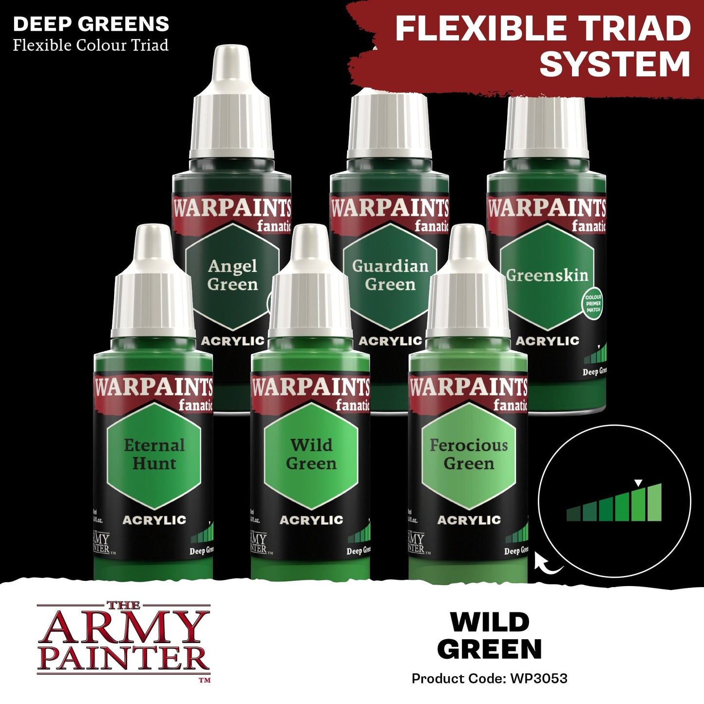 
                  
                    Wild Green (Warpaints Fanatic Acrylics) - ZZGames.dk
                  
                