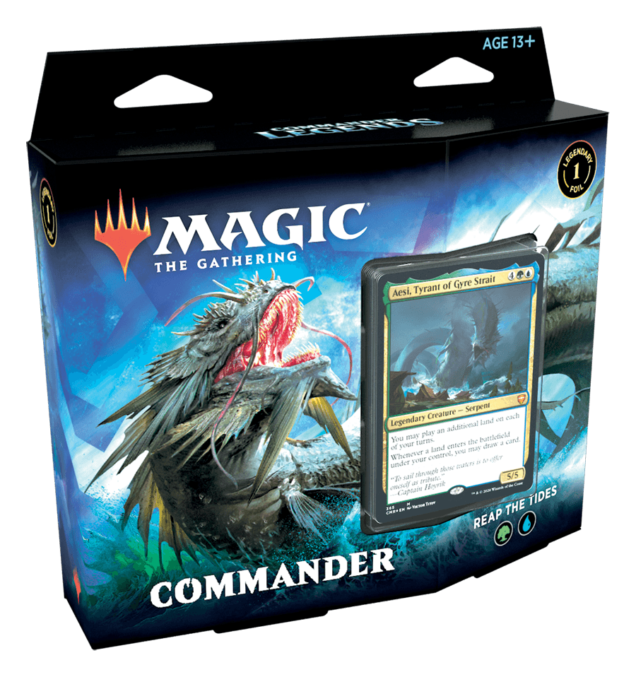 Commander Legends Commander Deck - Reap the Tides - ZZGames.dk